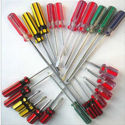 China Double Slotted Color Grip Stripe Phillips Slotted And Phillips Screwdriver for sale