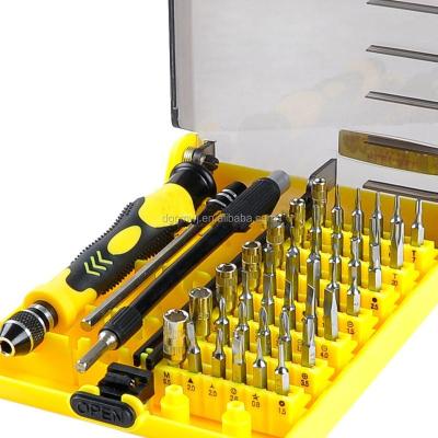 China Mini screwdriver 45 in 1 multifunctional mini screwdriver set for cell phone mobile repair for sale