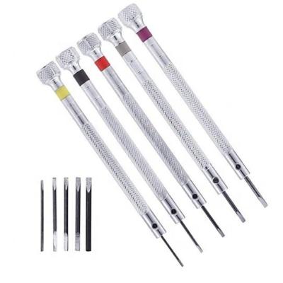 China Watch Repair Tool 5 Pcs Watch Precision Screwdriver Set Watchmaker Repair Tool Kit 5 In 1screwdriver Kit For Watch Repairing Watches for sale