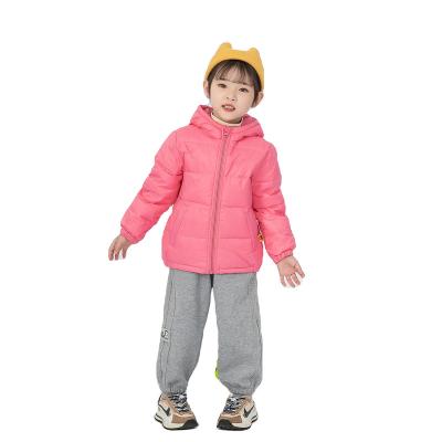 China Anti-Wrinkle Texture Cotton Children Winter Coat Lightweight Soft Kids Down Jacket For Girls Children for sale