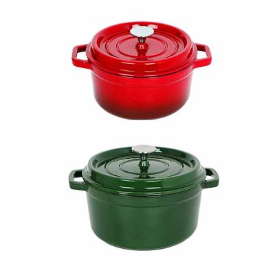 China New Sustainable Best Seller Kitchen Customized Enamel Cooking Pots Set Wholesale Nonstick Enamel Cast Iron Cookware for sale