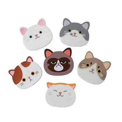 China Amazon Viable Hot New Arrival Cute Mat Silicone Rubber Coaster Mug Cup Mats Coasters For Glass Mugs Bars Non Slip Coaster Mat for sale