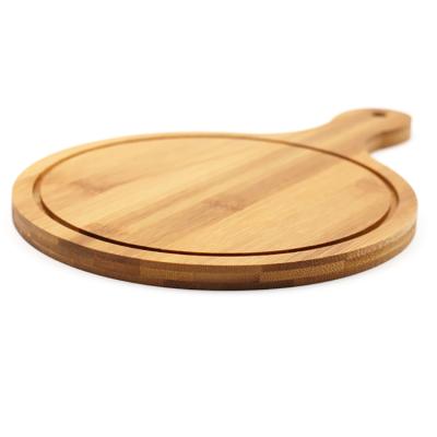 China Eco-Friendly Sustainable Wholesale Wood Serving Tableware Large Round Wood Pizza Tray Best Selling Amazon New Products for sale