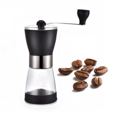 China Wholesale Best Price Mini Portable Stainless Steel Ceramic Car Burr Adjustable Hand Manual Coffee Grinder Mill ABS Body for sale