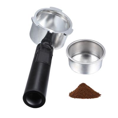 China 51mm Portafilter Stainless Steel Espresso Coffee Machine Bottomless Portafilter Coffee Machine Coffee Handle for sale