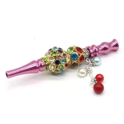 China Hot Selling Wholesale Art Decor DIY Women Protect Nails Hookah Mouthpiece Smoking Accessories Bling Blunt Holder for sale