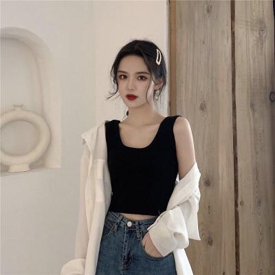 China Custom Logo Summer QUICK DRY 2023 Women Tops Invest Sleeveless Crew Neck Top Shirts Women Crop Tank Top for sale