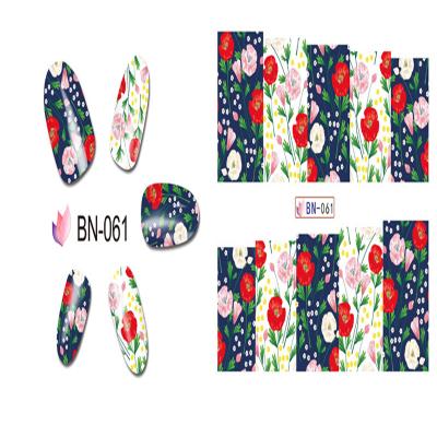 China For Nail Art 12 Patterns In 1 Nail Sticker Water Decals Nail Art Transfer Stickers BN061-072 for sale