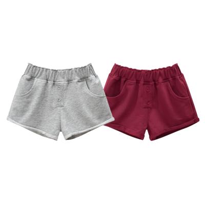 China Professional Made Anti-Wrinkle Cotton Shorts Pants Kids Girls Shorts Pants for sale