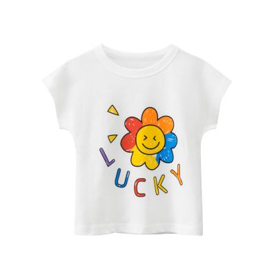 China Bulk China suppliers costom anti-shrink t-shirts kids boutique clothing baby cotton T-shirt for sale