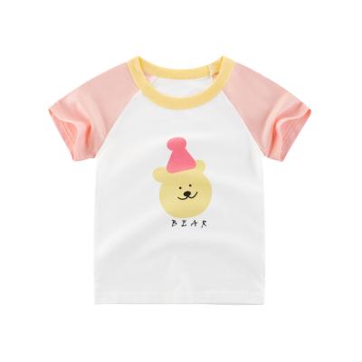 China 2021 Wholesale Custom Hot Sale Summer Anti-Shrink Comfortable Casual Kids Use Boys Girls Solid Multicolor 100% Cotton Kids T-Shirt for sale