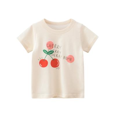 China Fashion Girls Clothing Kids Summer Anti-Shrink T-shirt Children Girls Casual T-shirt for sale