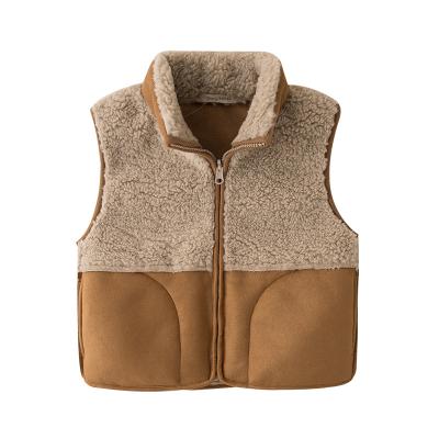 China Sustainable New Boy's Warm Jacket Coat Thickened Fleece Winter Vest for sale