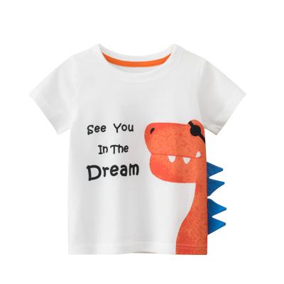 China Modern Design Summer Anti-Shrink Kid Clothes 100% Cotton Short Sleeve Baby Boy T-Shirt No Pungent Smell Boys T-shirt Clothing for sale