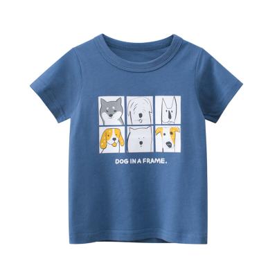 China 100% Cotton Anti-Shrink Children's T-shirts Custom Logo Kids T-Shirts For Boys for sale