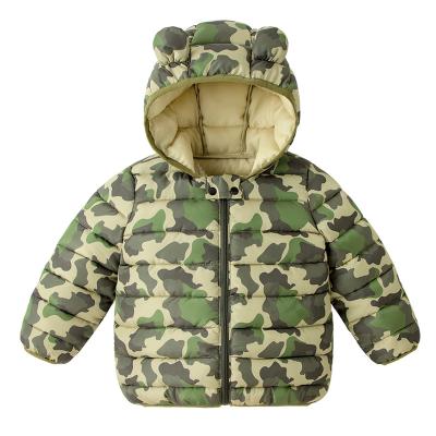 China Viable new style cute bright colorful color down cotton jacket candy color baby boys and girls winter coat for sale