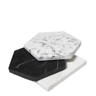 China Modern Christmas Suanti OEM Logo Resin Craft Coasters Elegant Promotional White Marble Waterproof Funny Beer Viable Bar Modern Christmas Coaster for sale