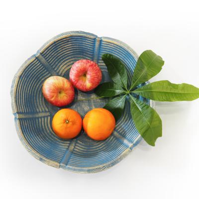 China Suanti Viable Custom Modern Decoration Decorative Bowls Set Kitchen Large Polyersin Resin Hand Food Salad Fruits Luxury Fruit Bowl for sale