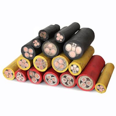 China AC 50HZ Underground Coal Mine Power Cables Strong Power Transmission Mining Power Cable Price List for sale