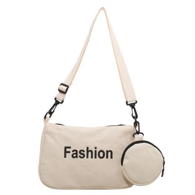 China Custom Made Oxford Cloth Women Canvas Shoulder Bag Eco Messenger Bags Small Casual Tote Crossbody Bag for sale