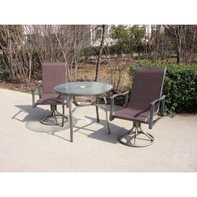 China Carefree Outdoor Revolving Round Table Chair Set For Drinking And Small Talk for sale