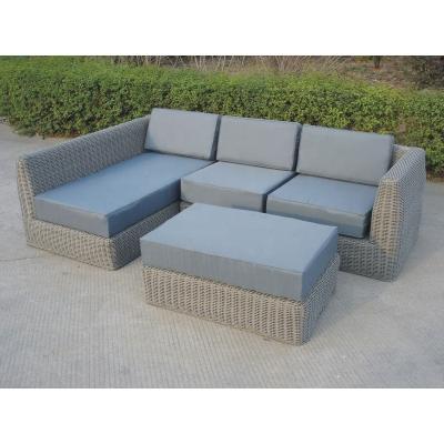 China Modern Patio Furniture Hotel Outdoor Garden Sofa And Coffee Table Set for sale