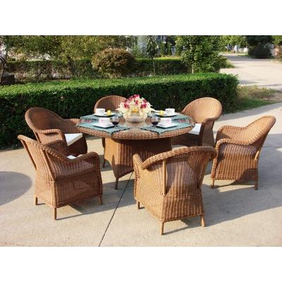 China Carefree Furniture Garden Round Patio Table And Chairs Set Outdoor Furniture for sale