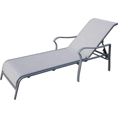 China Carefree Wholesale Portable Outdoor Sun Lounge Folding Bed Furniture Beach Lounge Chair for sale