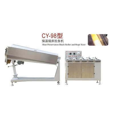 China High Efficiency Snack Making Machine Heat Preservation Batch Roller Rope Sizer for sale