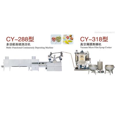 China Jelly Candy Depositing Line Biscuit Making Machine Multi - Functional for sale