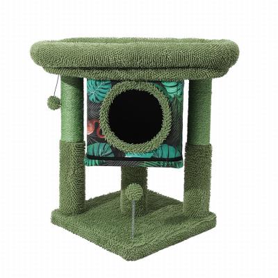 China Flamingo Single Stable Bed Tall Cat Tower Tree Stocked Cactus for sale