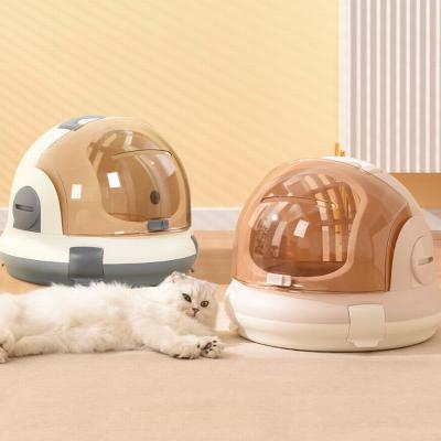 China Breathable Dog Carrier Bag Small Pet Travel Helmet Air Box Pet Carrier Travel for sale