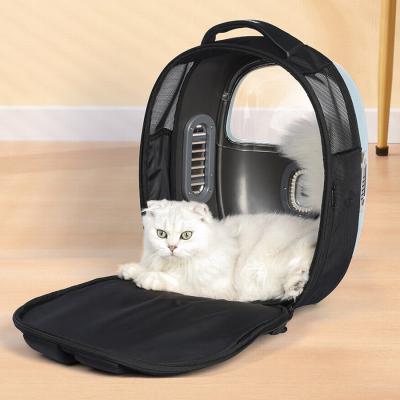 China Breathable Pet Carrier Travel Back Panel Backpack Capsule Foldable Pet Bag For Cat for sale