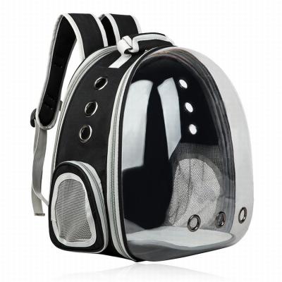 China New Design New Design Large Breathable Vent Holes Pet Backpack Cat Travel Expandable Bag for sale