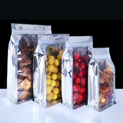 China Food Pouch Bag Food Grade Stand Up Zipper Pouch Zipper Lock Packaging Plastic Clear Lamination Bag For Food for sale