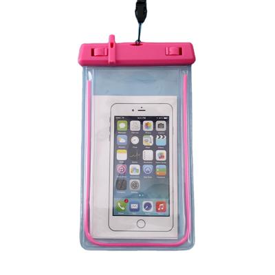 China Custom Logo Plastic Pouch Swim Travel Transparent Moistureproof Mobile Phone Waterproof Bag for sale