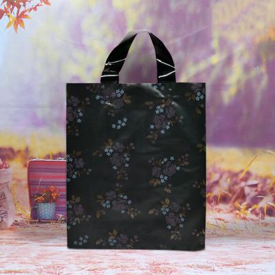 China Hot Sale Custom Size Design With The Logo Recyclable Handle Plastic Bags Tote Custom Print Shopping Bag for sale