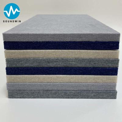 China Sound Absorbing Pet Acoustic Felt Wall Panels Polyester Fiber Acoustic Panel for sale