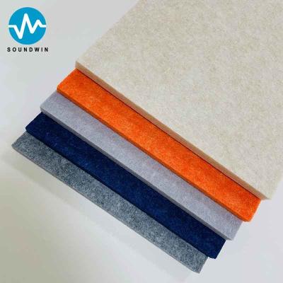 China Polyester Fiber Sound Proof Colorful Acoustic Panel Pet Fire Retardant Acoustic Board For Studio for sale