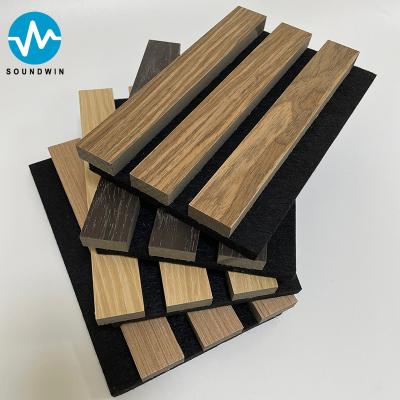 China Akupanel Acoustic Slat Panel Wood Modern Interior Sound Proof Wall Decoration Acoustic Wall Panels for sale