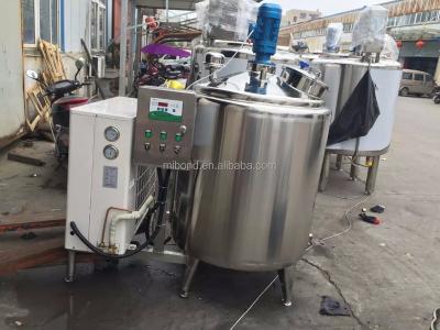 China Industrial Food 50L 100L 200L 300L Small Stainless Steel Milk Cooling Tank Machine Price for sale