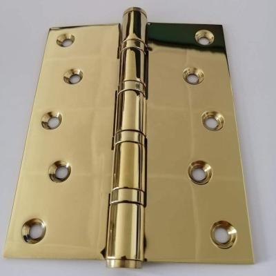 China Wooden Door Stainless Steel Finish Polished Brass Hinge 5x4x3-4BB for sale