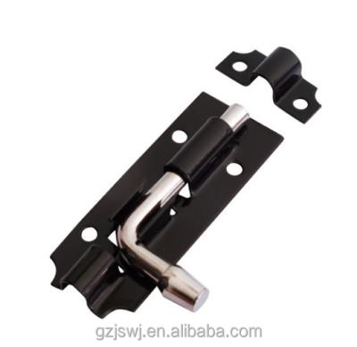 China Steel Black Foot Bolt Door Bolt Slide Latch Vertical Door Bolt for sale