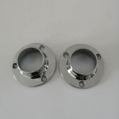 China Zinc alloy stainless steel/stainless steel flange wardrobe tube support /stainless steel rod supports for sale