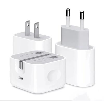 China Mobile Phone Original Quality 20W UK Plug Charger For Apple iPhone 14 13 Pro Max 5V/3A 9V/2.22A 2in1 Fast Charging Power Adapter PD 12 USB C for sale