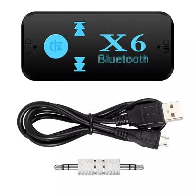 China Hands-free BT Wireless Car BT Receiver Bluetooth Receiver Car Stereo Audio Aux Receiver Adapter. music with the MIC for sale