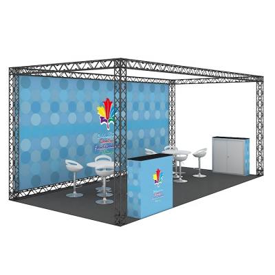 China New Design Folding And Lightweight Modular Portable Lightweight Tool Free Folding Aluminum Truss Booth for sale