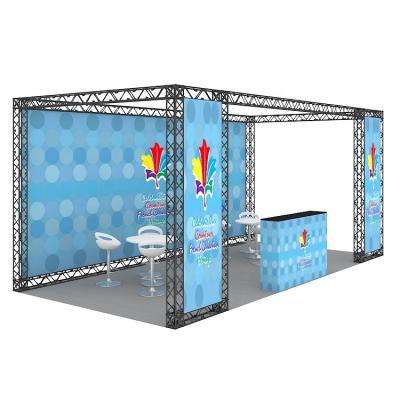 China New Design Trade Fair 3x6 Modular Portable Exhibition Booth Lightweight Durable Aluminum Expo 10x20 Expo Truss Modular Portable Booth for sale