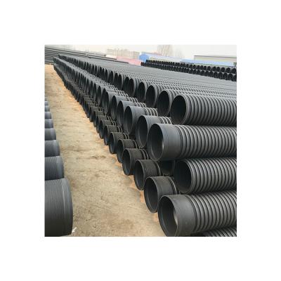 China HDPE Material Water Pressure Corrugated Hose Potable HDPE Double-wall Flexible Irrigation Hose For Agriculture for sale