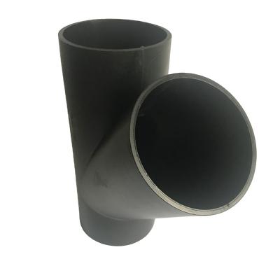 China Potable Pressure Water Ce Certificated Y Tee50-315mm Flanged Pipe Fittings HDPE Pipe Water Tube Plastic HDPE Outlet Fitting for sale